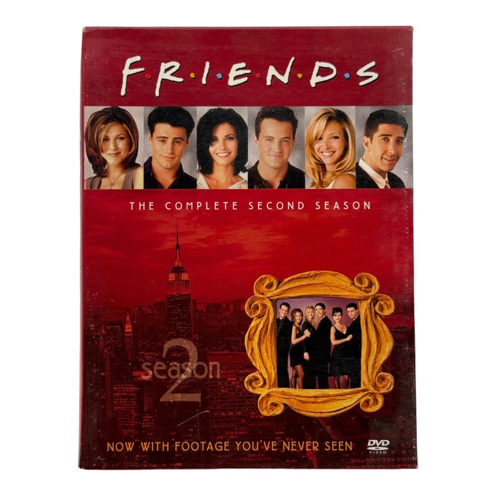Friends The Complete Second Season DVD 4-Disc Box Set 2002 Tested Excellent
